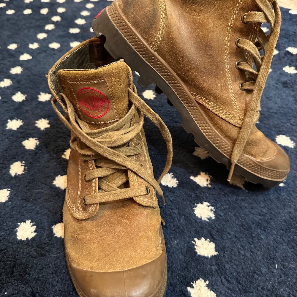 Paladium Leather Boots - Men's 9.5, Tan
